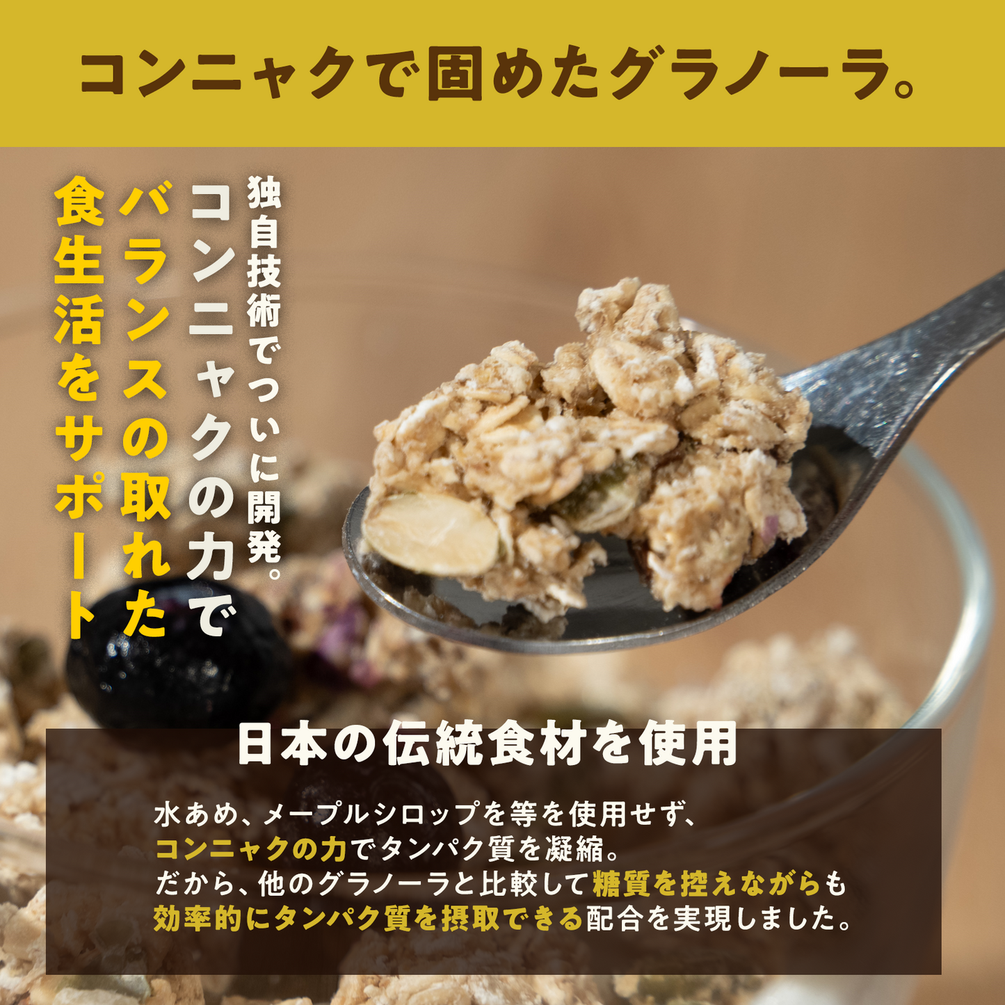 【4袋】朝活プロテイングラノーラプレーン味:1袋200g