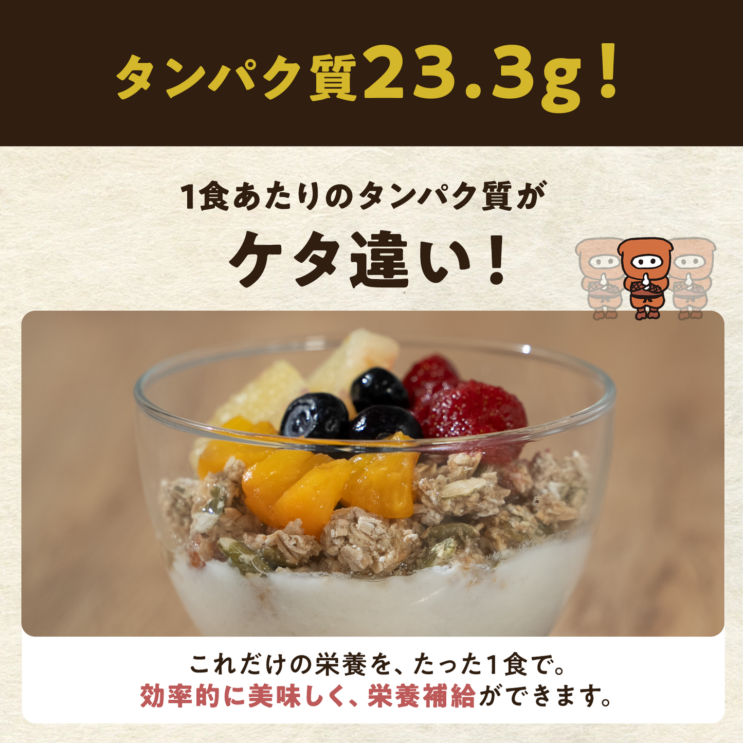 【4袋】朝活プロテイングラノーラプレーン味:1袋200g