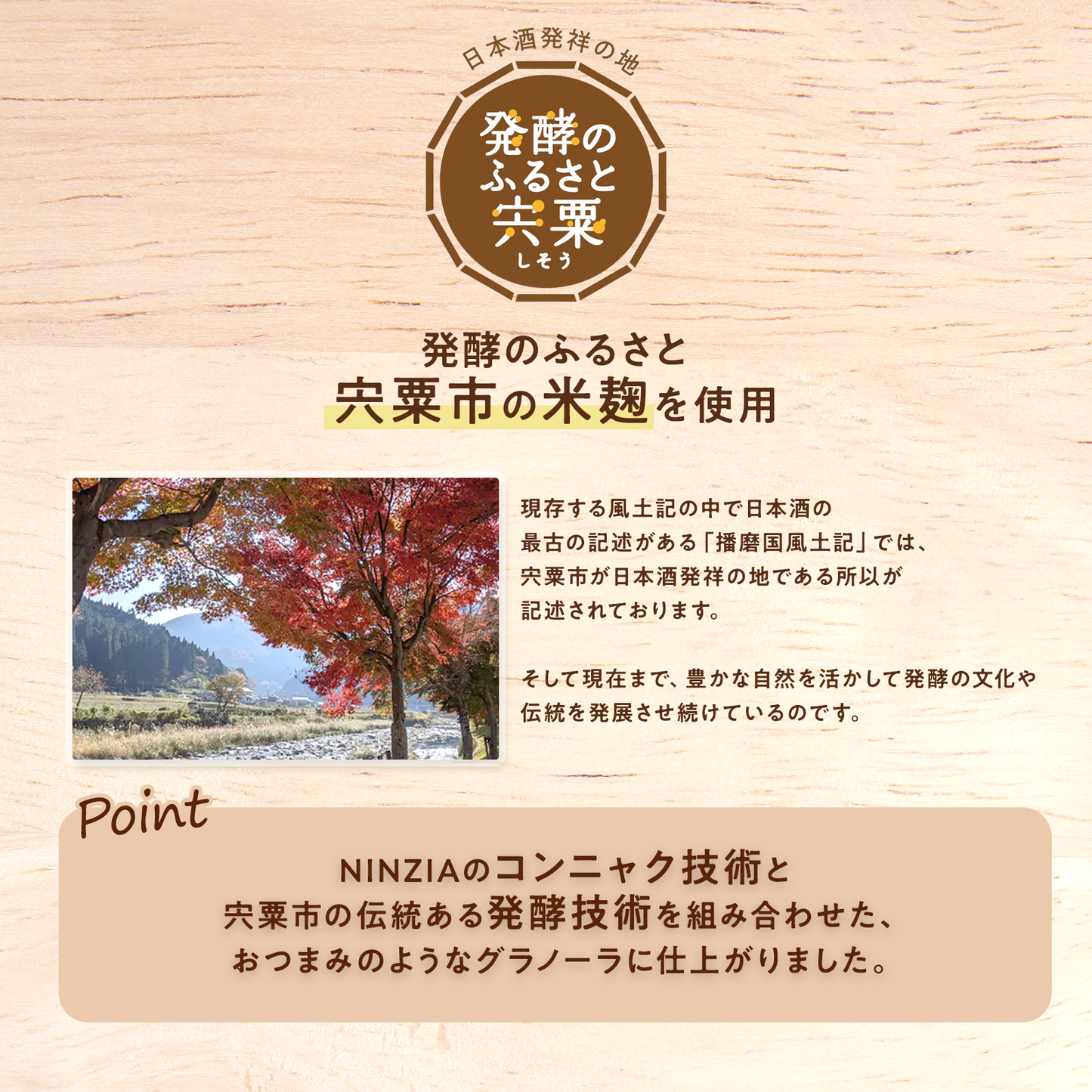 【送料込:10袋】NINZIAのグラノーラスナック(塩麴&胡椒10袋)