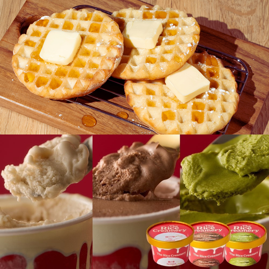 The Rice Creamery×NINZIA 「モチリッチ ワッフルアイスセット」