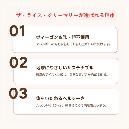 【6月下旬発送・予約商品】ギフト包装込み：The Rice Creamery×NINZIA 「モチリッチ ココアワッフルアイスセット」