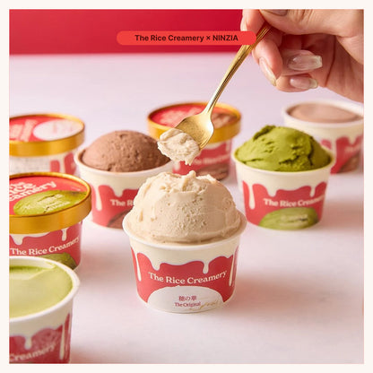 【6月下旬発送・予約商品】The Rice Creamery×NINZIA 「モチリッチ ココアワッフルアイスセット」